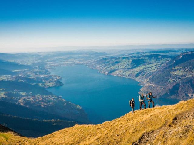 Schoene Ferienwohnung Mit Seeblick Thun Eksteriør billede